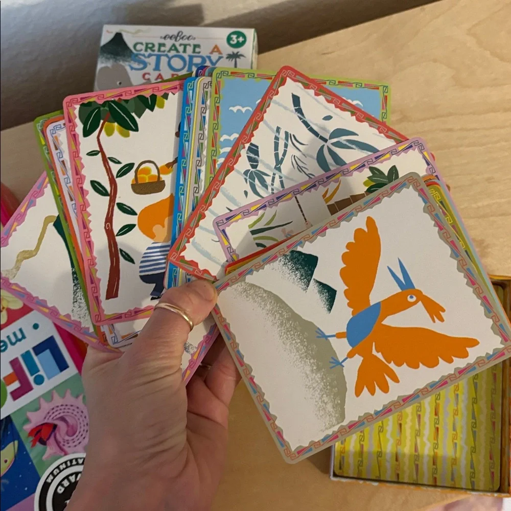 Eeboo Life on Earth Memory and Matching Game + Create A Story Cards